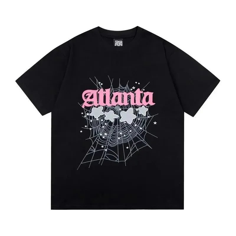 Spider Atlanta Graphic Print Short Sleeve T-Shirt