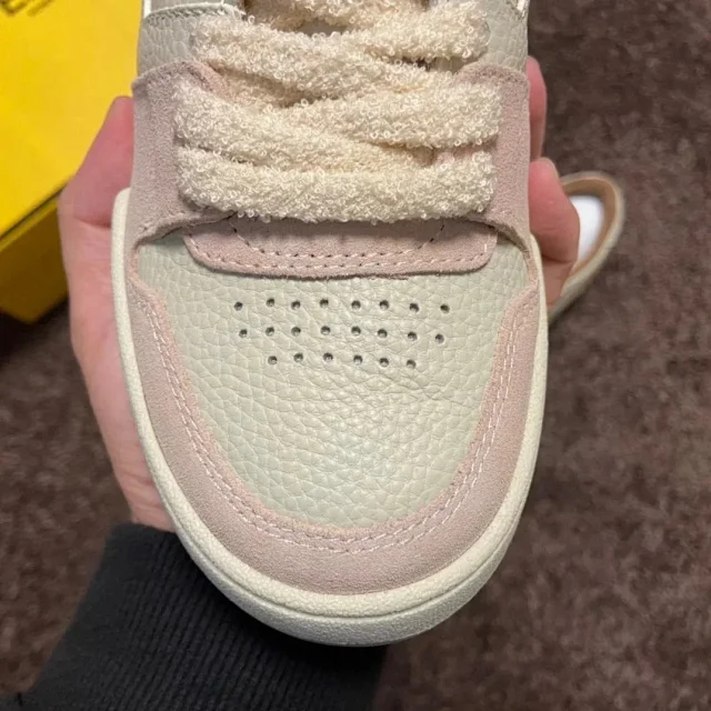 Fendi Sneakers Low-top lace-up leather and suede product detail image 50