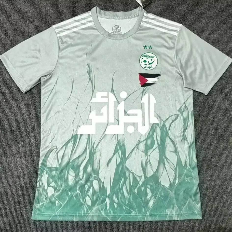 A Bathing Ape Football Jerseys Inter Miami CF camouflage jersey — 2526 Algeria Light Green