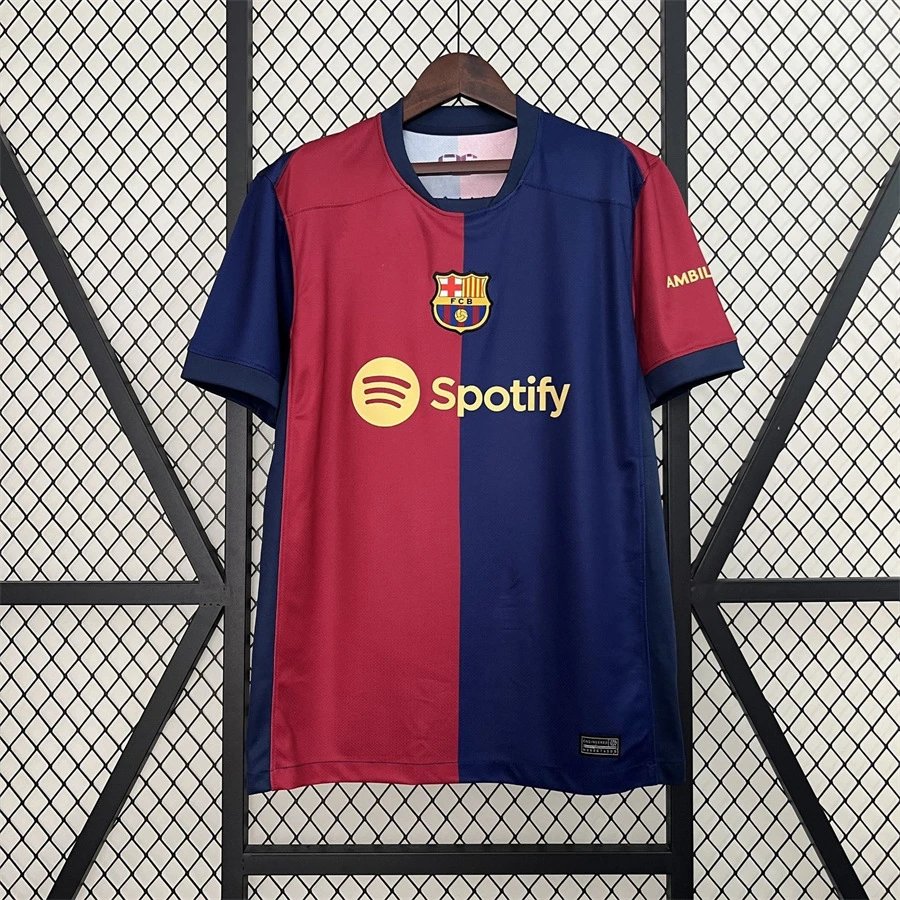 FC Barcelona Football Jerseys Assorted short-sleeve jersey designs — 2425 Barcelona home stadium old advertisement