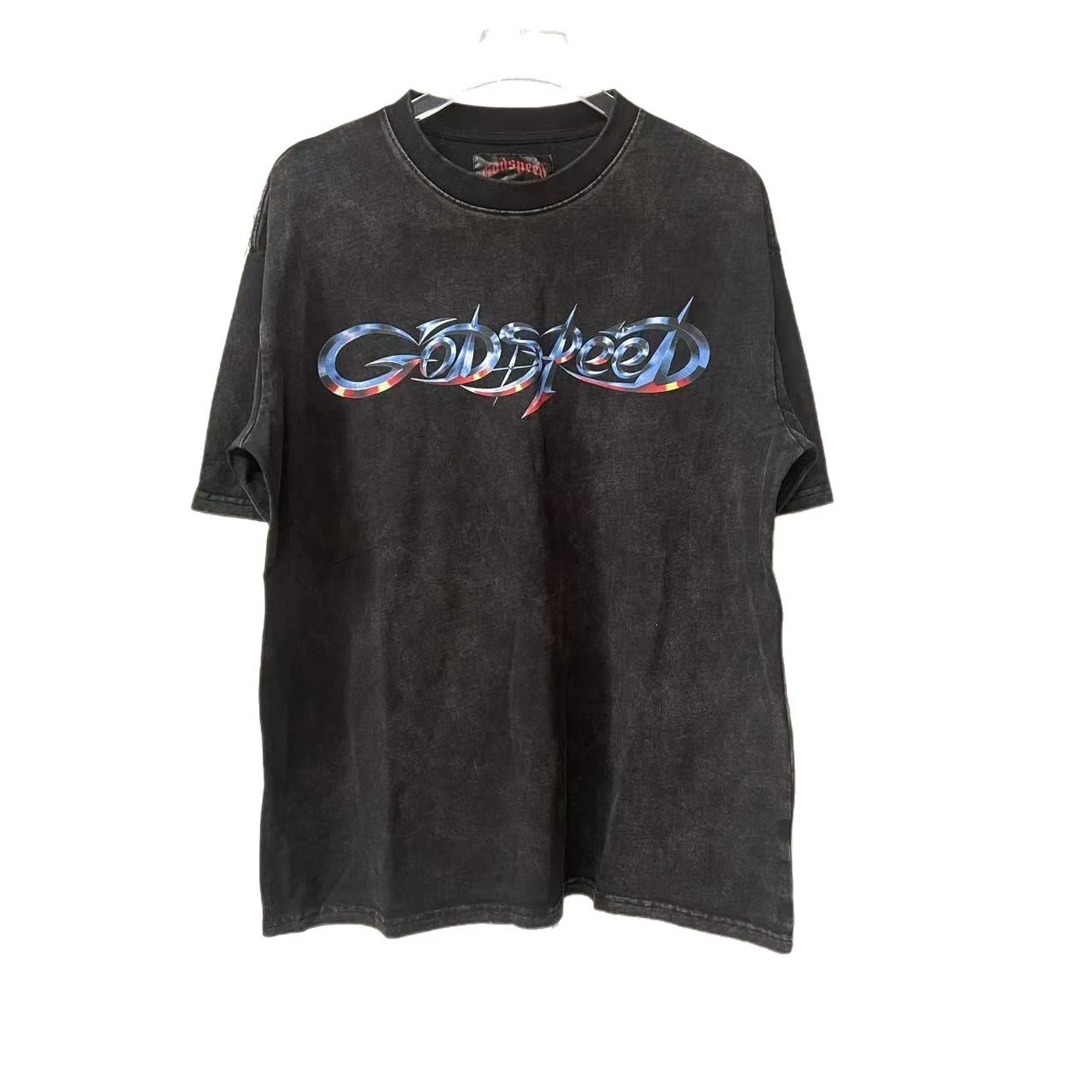 Godspeed Purple Holographic Logo Oversized T-Shirt