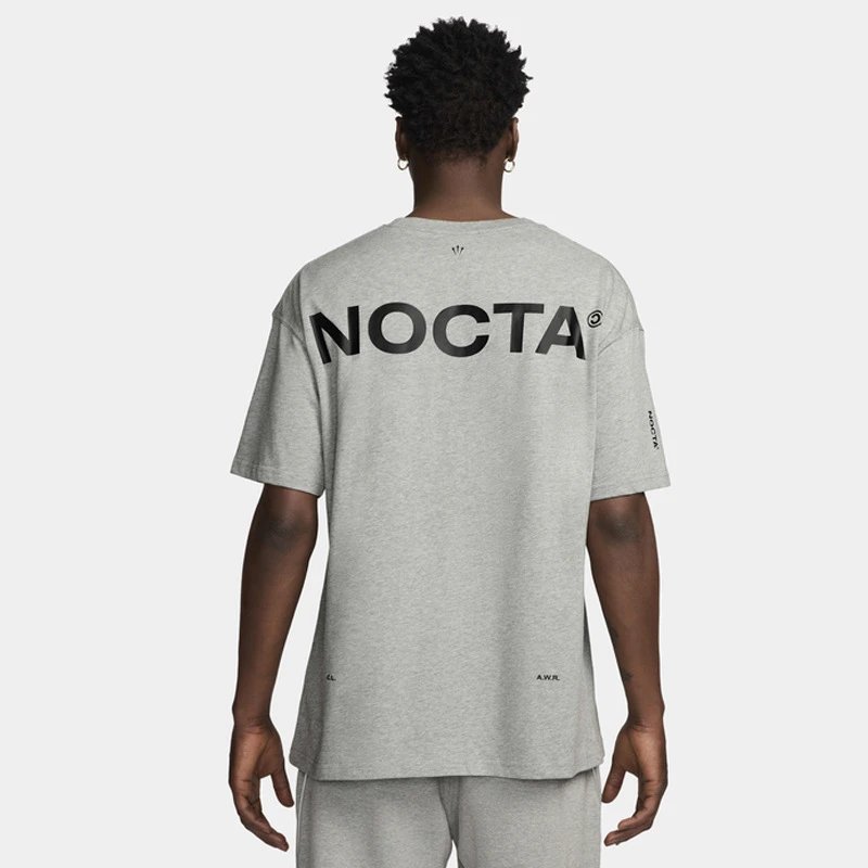 NOCTA T-Shirts Logo Print Short-Sleeve T-Shirt — gray