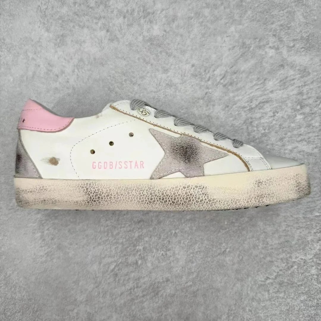 Golden Goose Superstar White Glitter Star Casual Sneakers