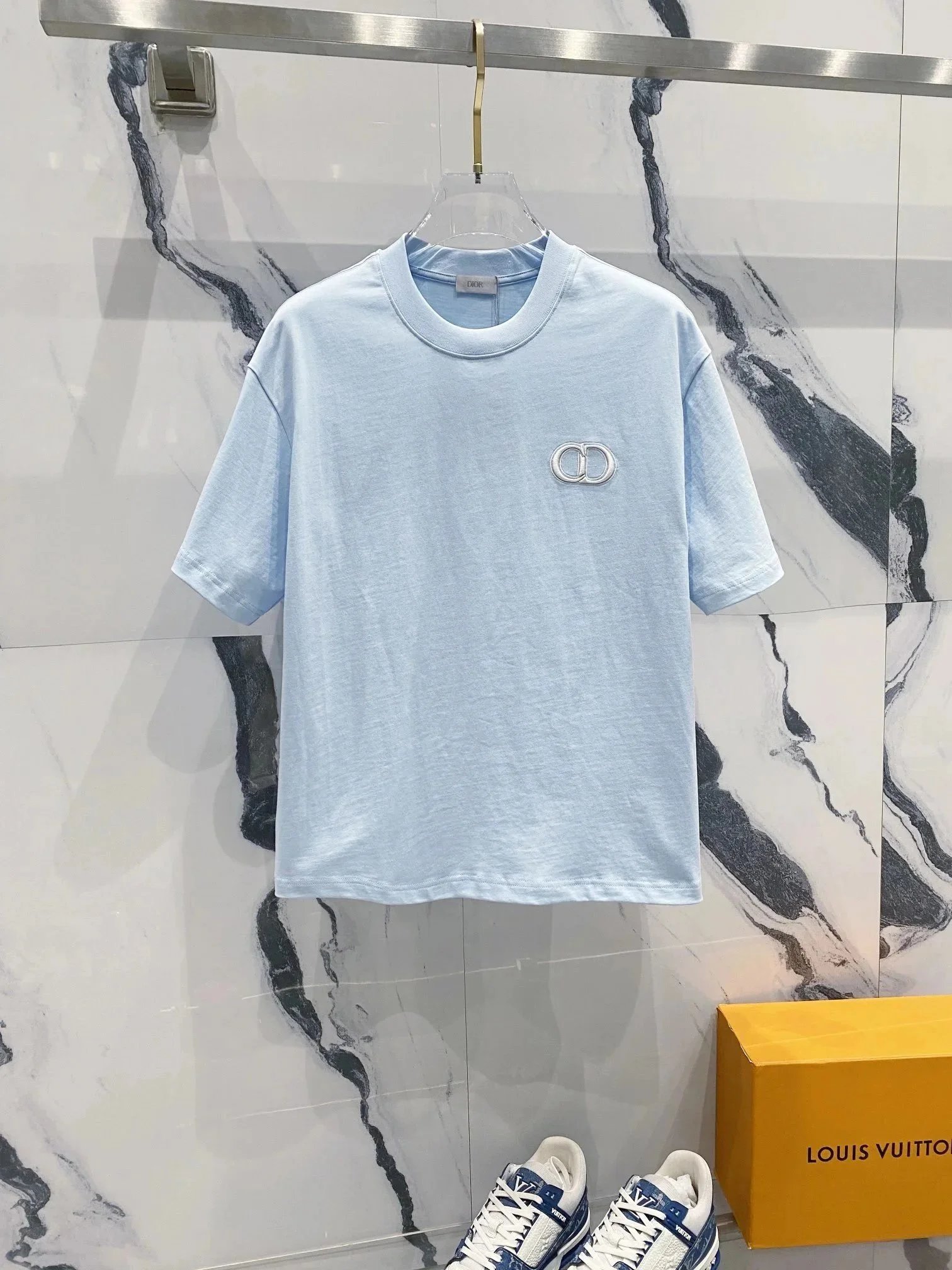 Dior T-Shirts Logo and Oblique Print — 05