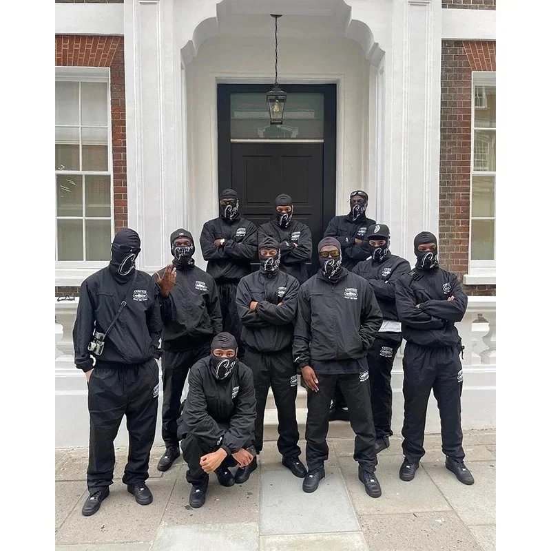 Corteiz Cortez Black Urban Streetwear Tracksuit
