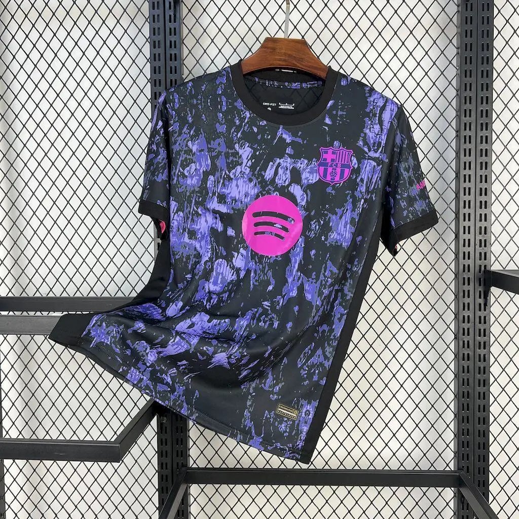 A Bathing Ape Football Jerseys Inter Miami CF camouflage jersey — 2526 Barcelona sapphire powder advertising