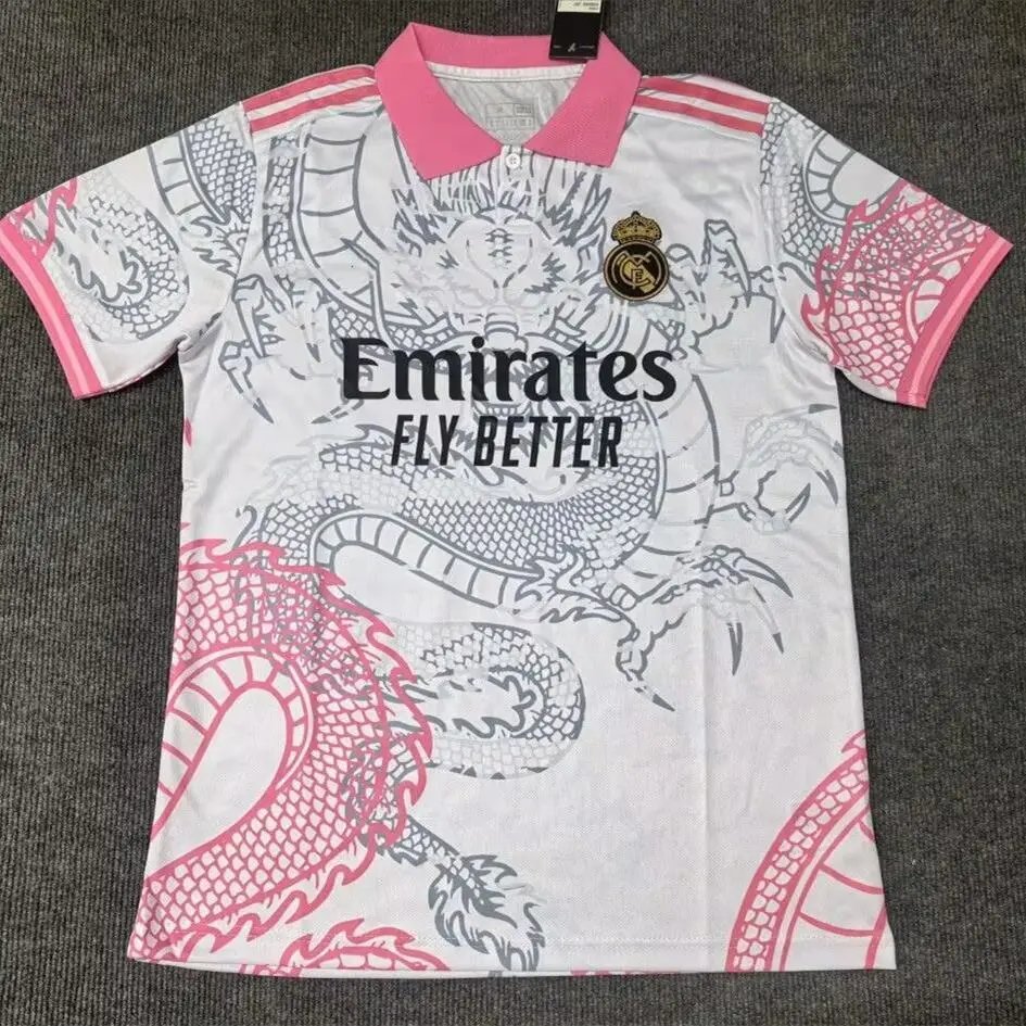 A Bathing Ape Football Jerseys Inter Miami CF camouflage jersey — 2526 Real Madrid White Powder Dragon