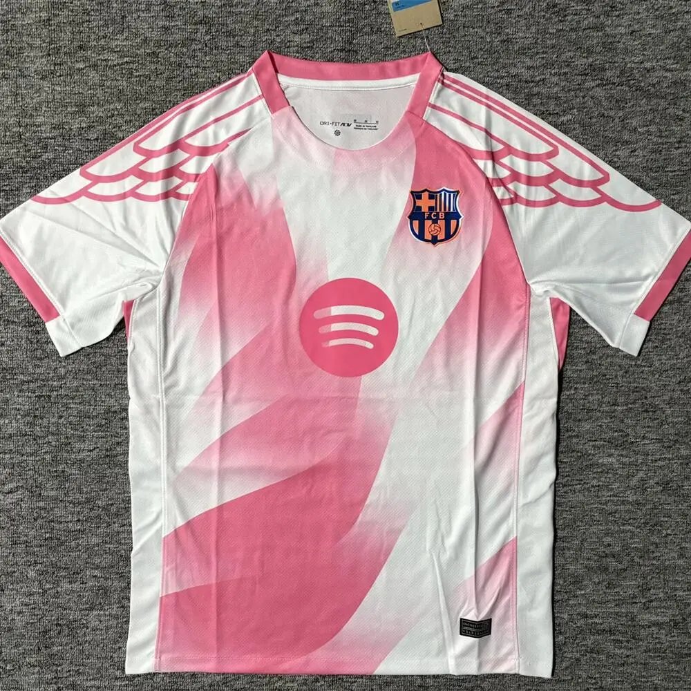 FC Barcelona Football Jerseys Assorted short-sleeve jersey designs — 2526 Barcelona White Special Edition