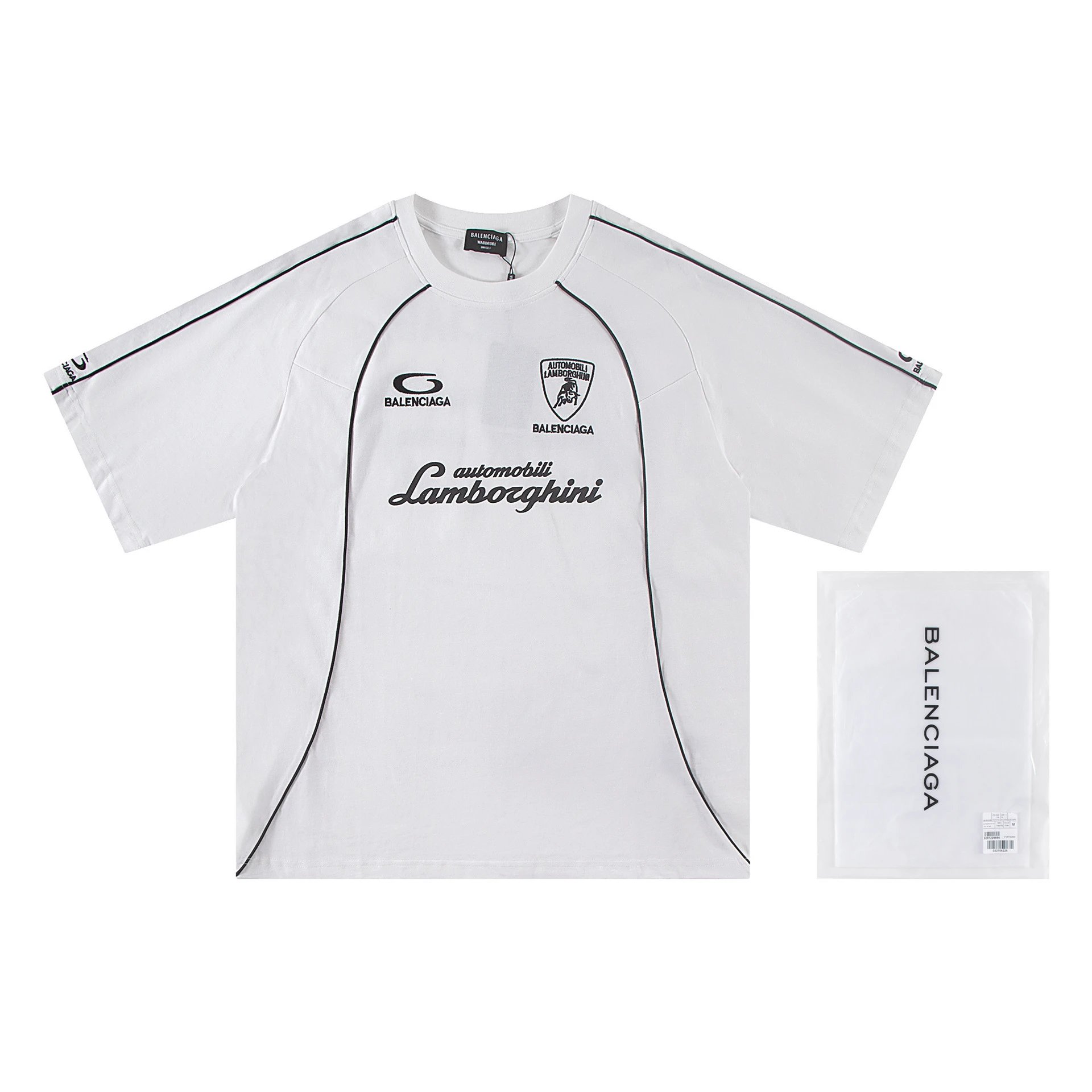 Balenciaga Logo 63 Black Sporty T-Shirt