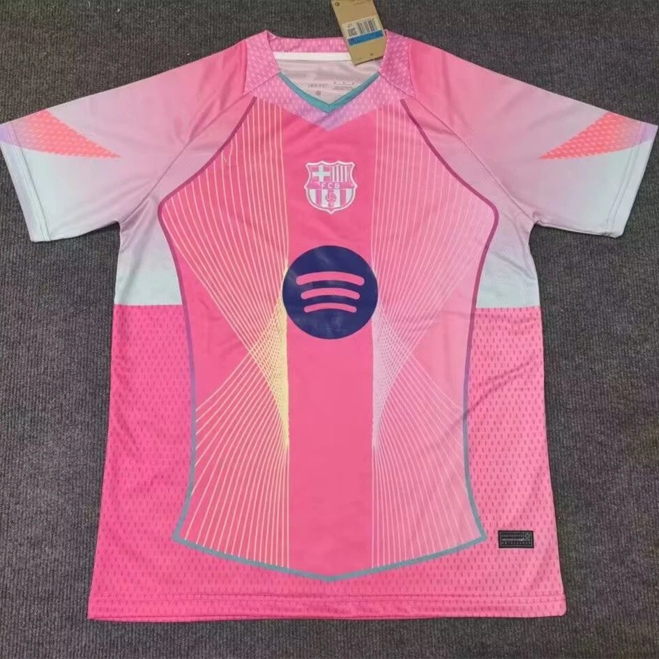 Unbranded Football Jerseys Club team designs — 2526 Barcelona Pink Special Edition R