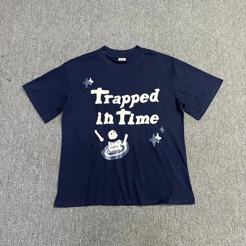 Graphic Tee Navy Blue Oversized T-Shirt