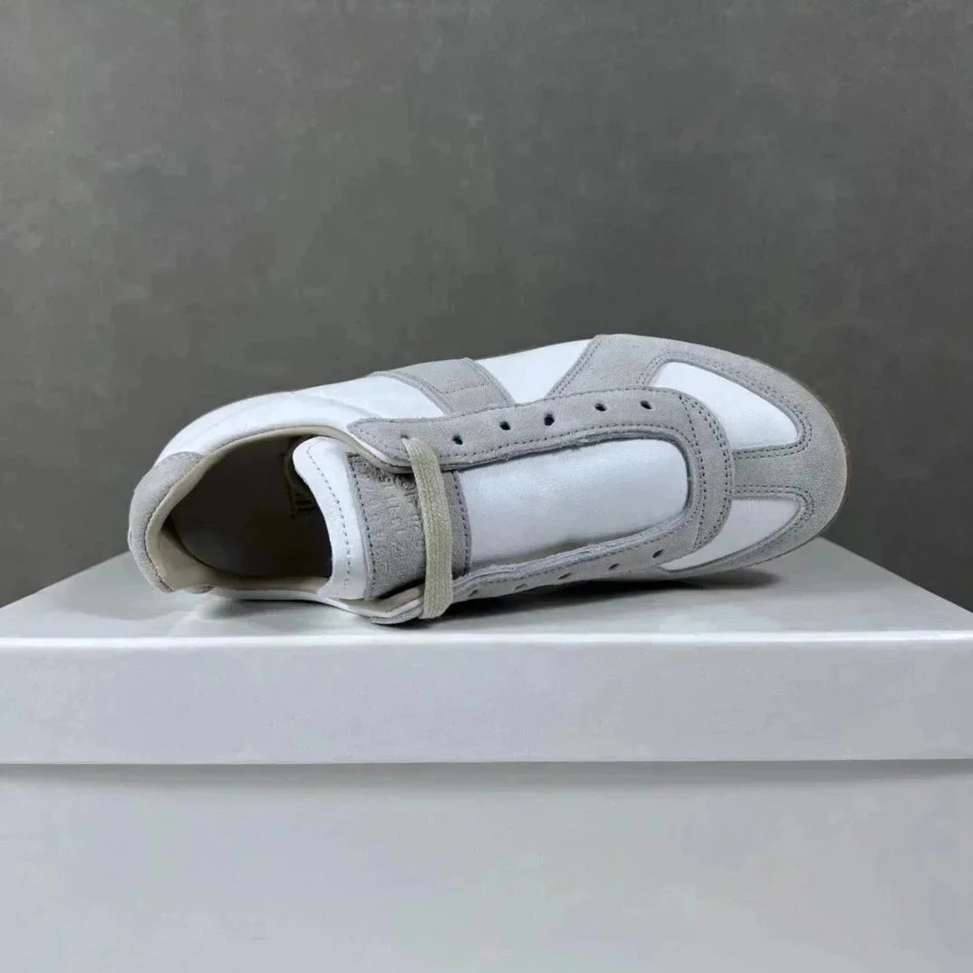 Maison Margiela Replica White Suede Leather Casual Sneakers