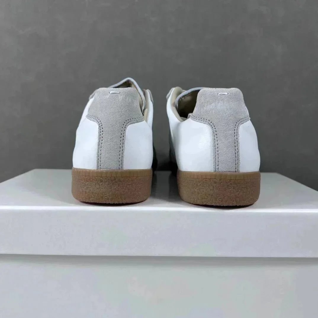 Maison Margiela Replica White Suede Leather Casual Sneakers
