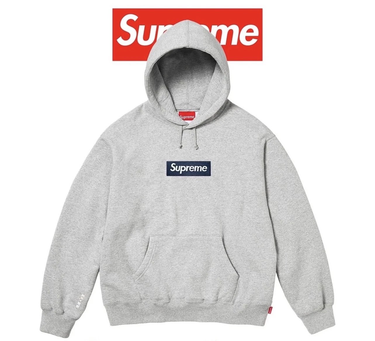 Supreme Hoodies & Sweatshirts Box Logo Pullover Hoodie — G145 gray