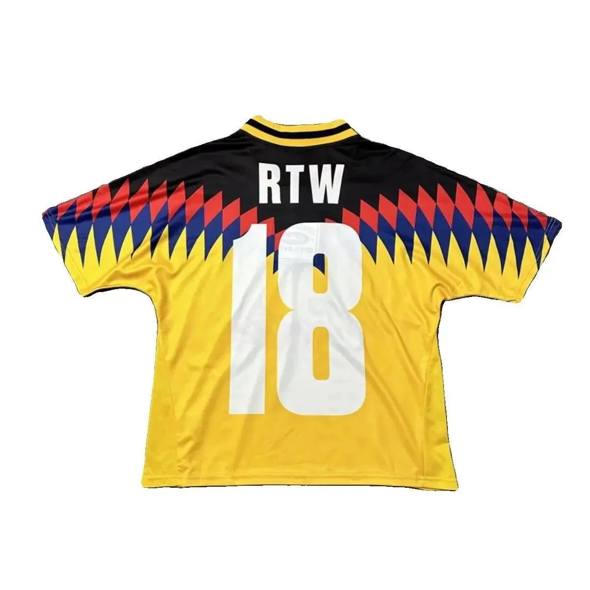Cruz Azul 1996 Yellow Blue Retro Soccer Jersey