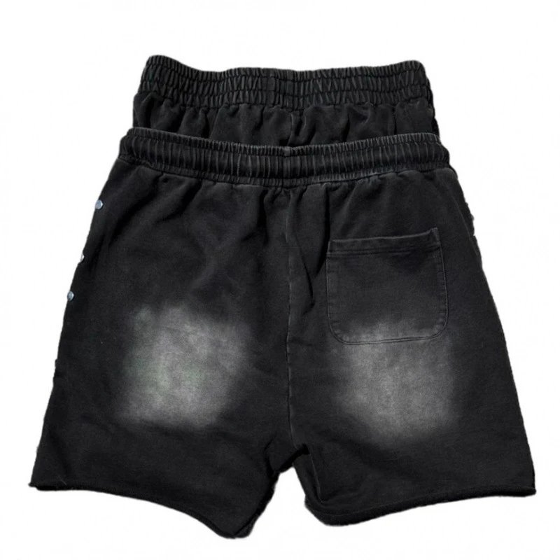 Black Denim Shorts Black Washed Casual