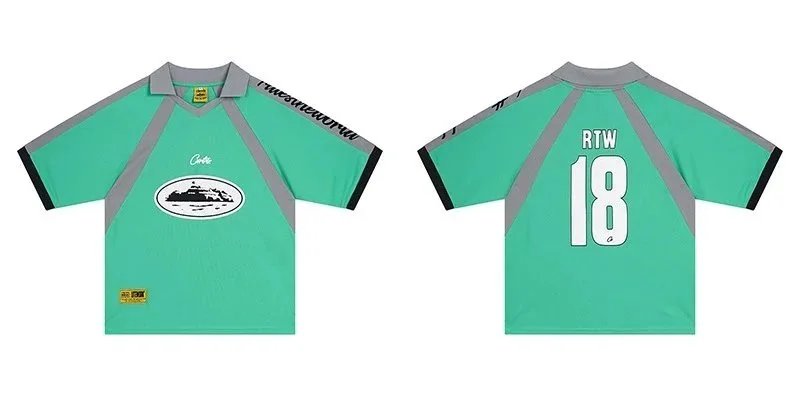 Corteiz Football Jerseys RTW 18 Short-Sleeve Jersey — Green