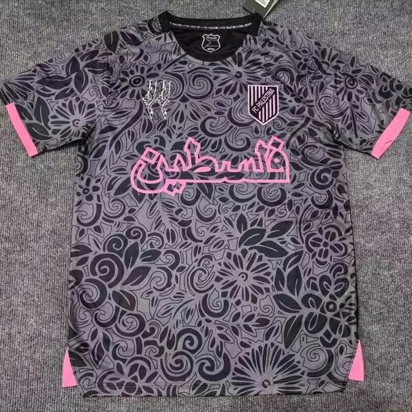 Unbranded Football Jerseys National Team Graphic Jersey — 2425 Palestine Special Edition Black