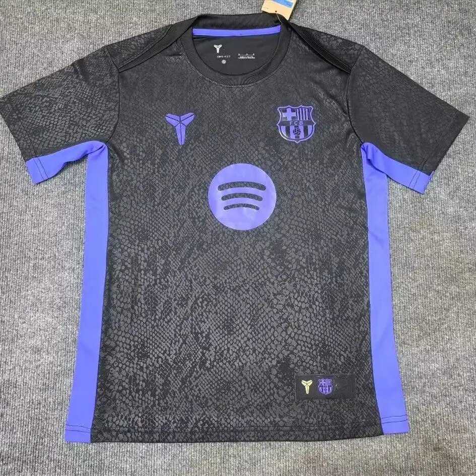 Unbranded Football Jerseys Club team designs — 2526 Barcelona Special Edition Snake-Print Black