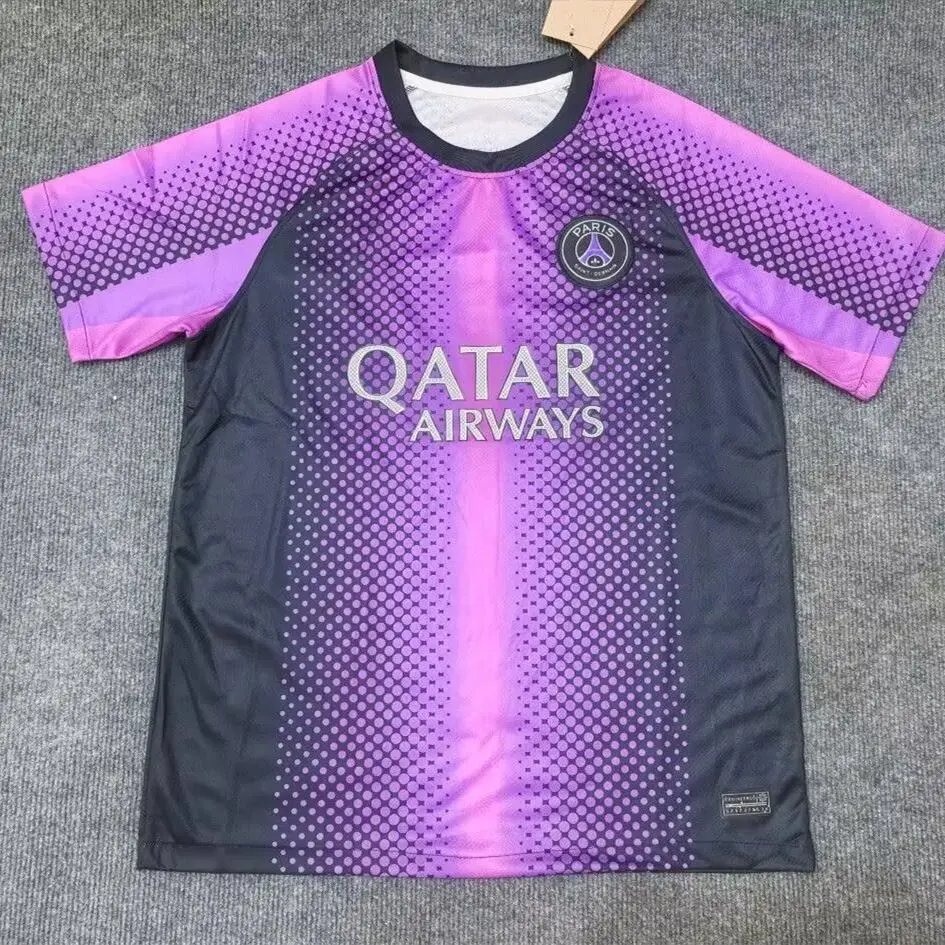Paris Saint-Germain Football Jerseys Short-Sleeve Jersey — 2526 Paris Special Edition Fluorescent Purple