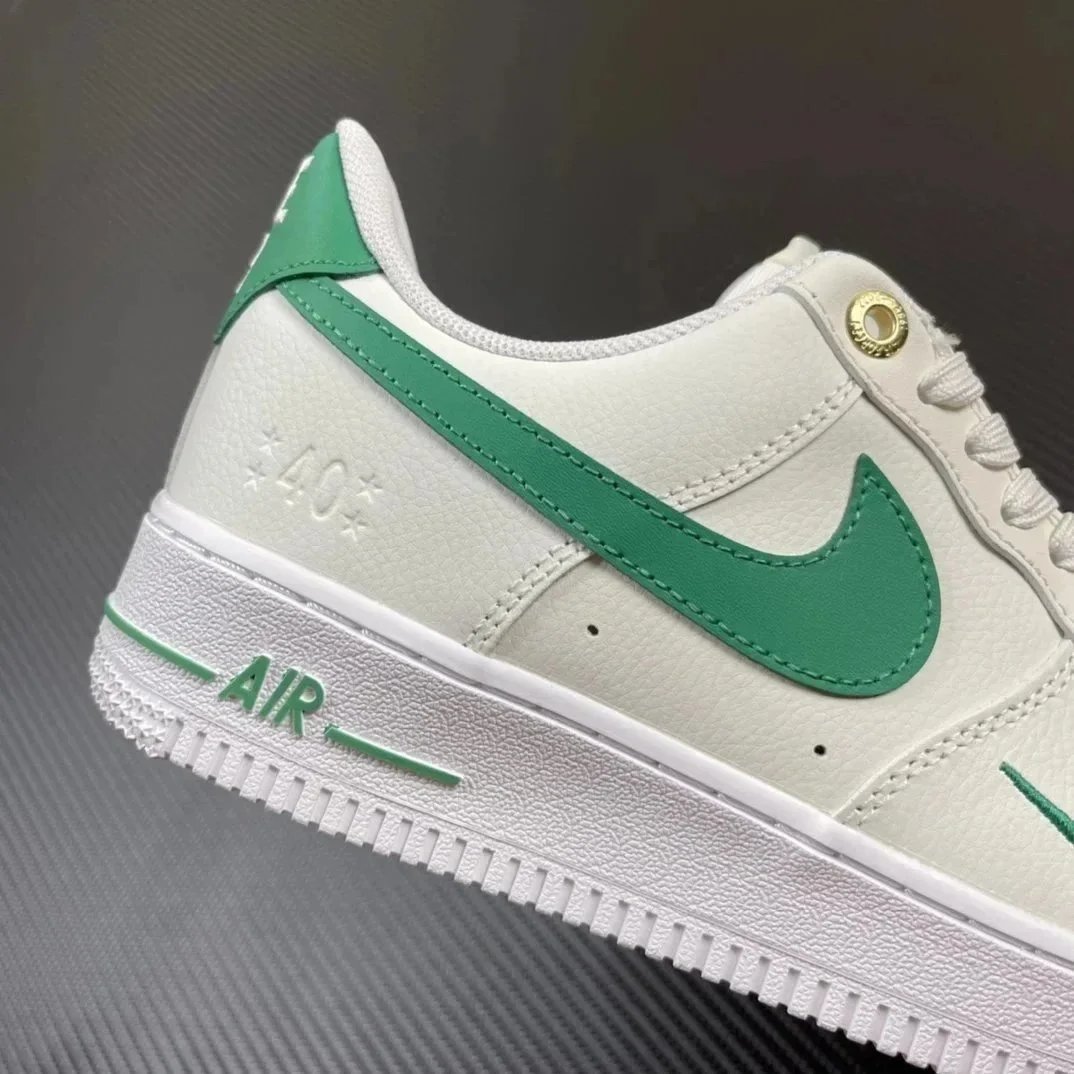 Nike Air Force 1 White Green Casual Sneakers