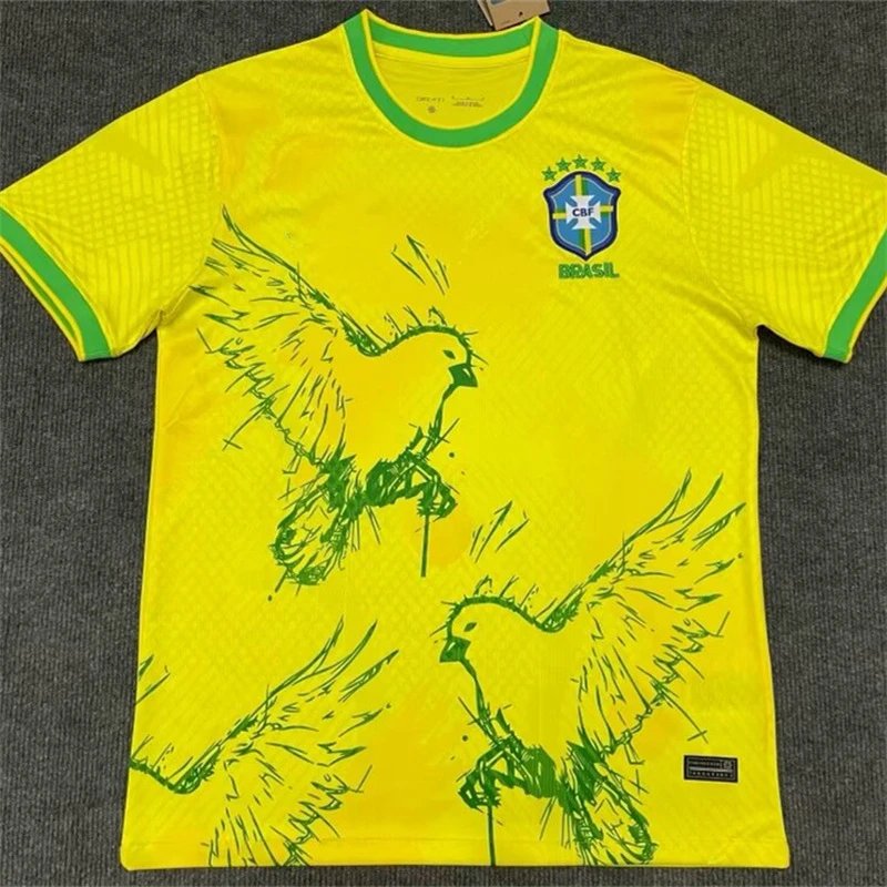 Adidas Football Jerseys National Team — 2022 brazilian pigeon version yellow