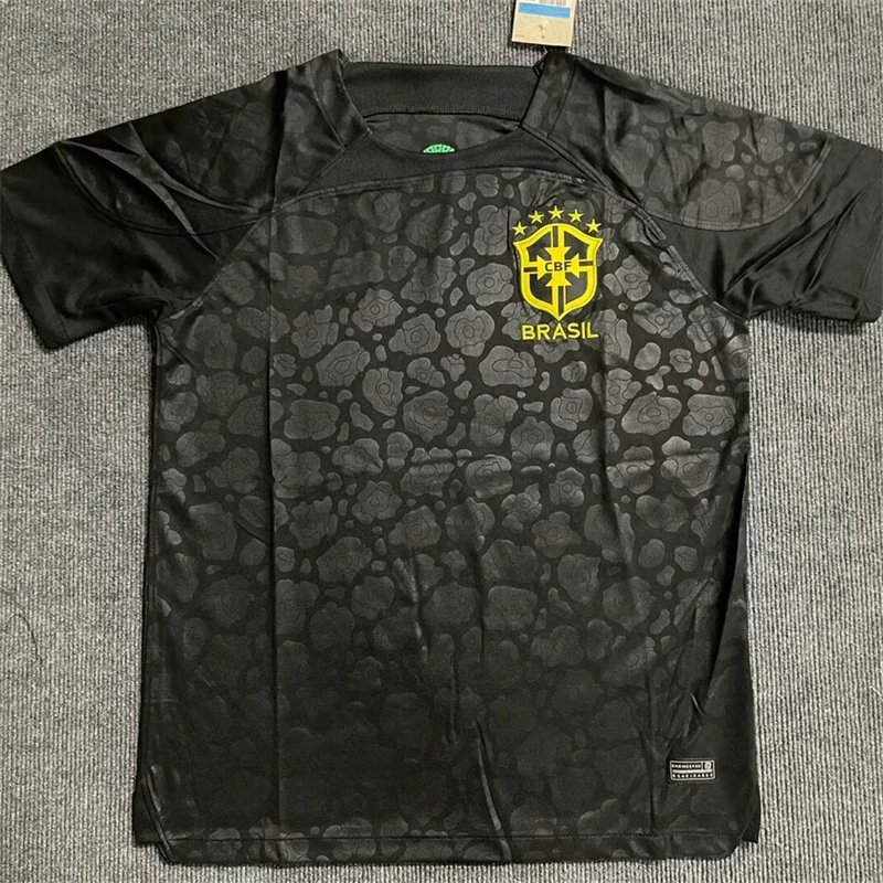CBF Football Jerseys Brazil graphic jersey — 2324 Brazil Black Special Edition