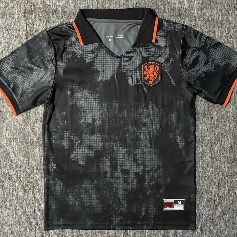 Unbranded Football Jerseys National Team Jersey — 2627 Dutch Black POLO