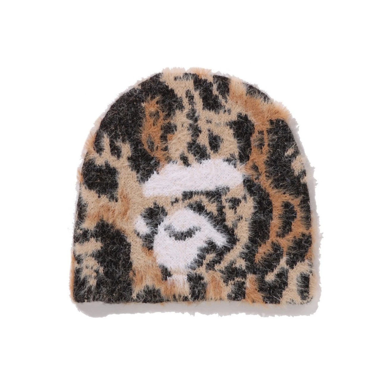 A Bathing Ape Fuzzy Blue Black Camo Beanie