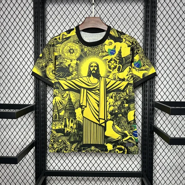 CBF Football Jerseys Brazil graphic jersey product detail image 17