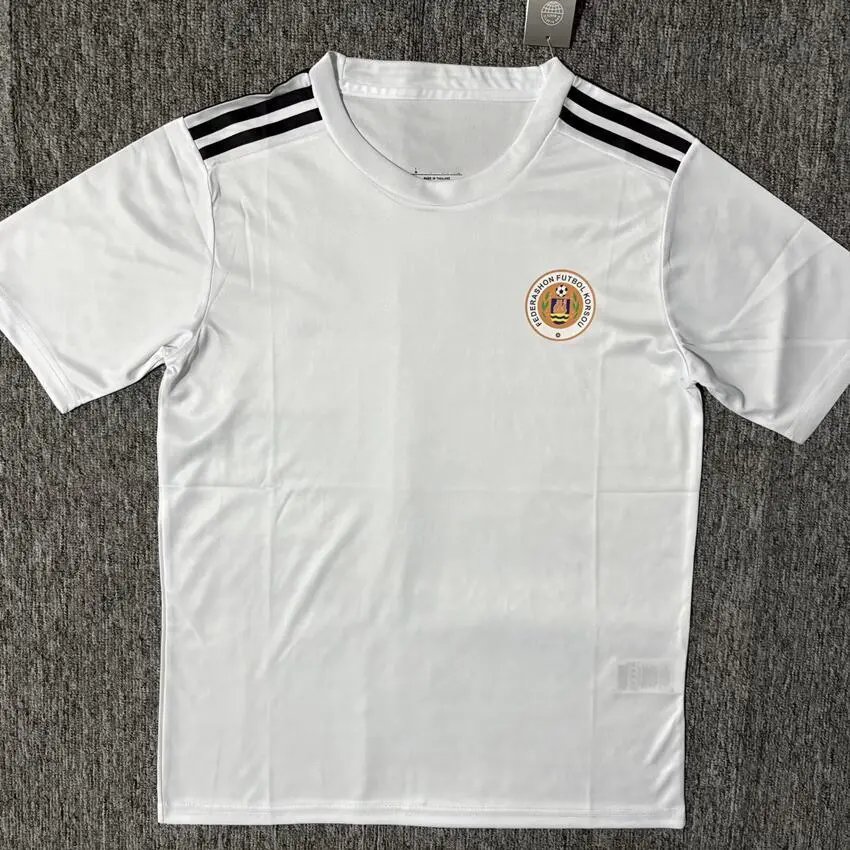 Unbranded Football Jerseys National Team Jersey — 2627 Curacao Away White