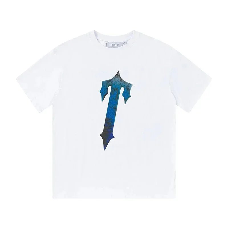 Travis Scott Cactus Jack Blue Gradient Logo T-Shirt