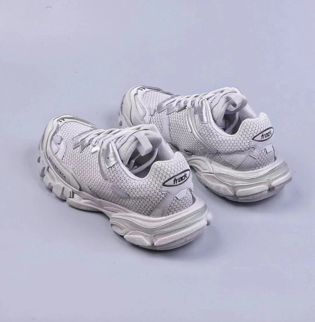 Balenciaga Track White Mesh Chunky Sneakers