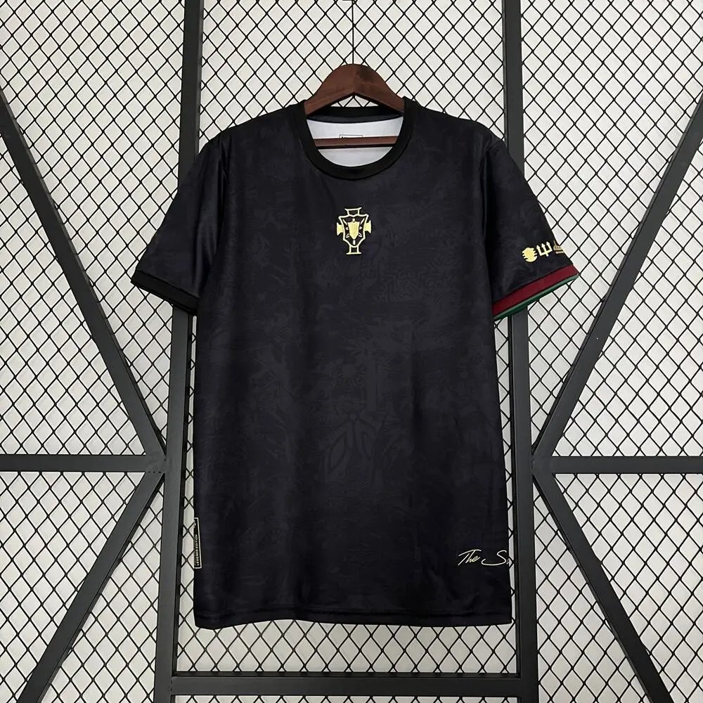 Unbranded Football Jerseys National Team Graphic Jersey — 2023 Portugal Black Special Edition