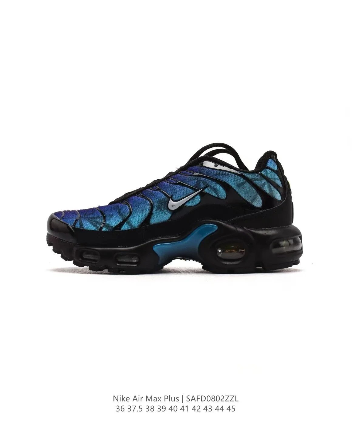 Nike Air Max Plus Black Mesh Sneakers