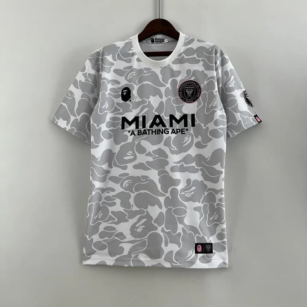 Inter Miami CF Football Jerseys Short-Sleeve Jersey — 2324 Miami Camouflage Gray-White