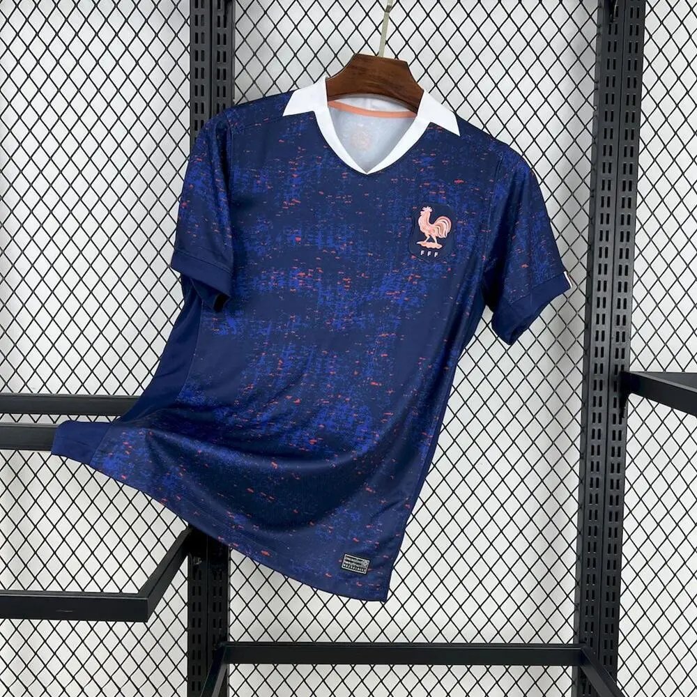 French Football Federation Jerseys France National Team Crest Jersey — 2526 French women's football home