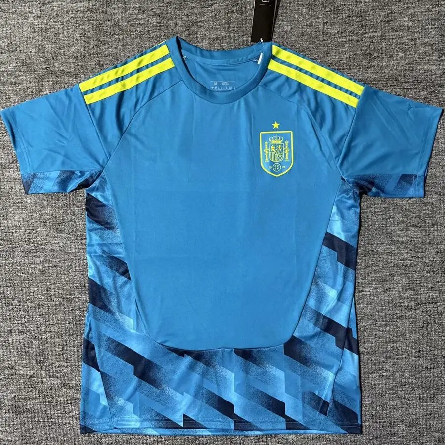 adidas Football Jerseys Spain National Team Jersey — 2627 Spanish goalkeeper blue