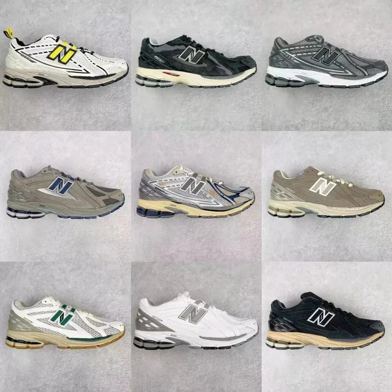 New Balance 1906R White Yellow Casual Sneakers