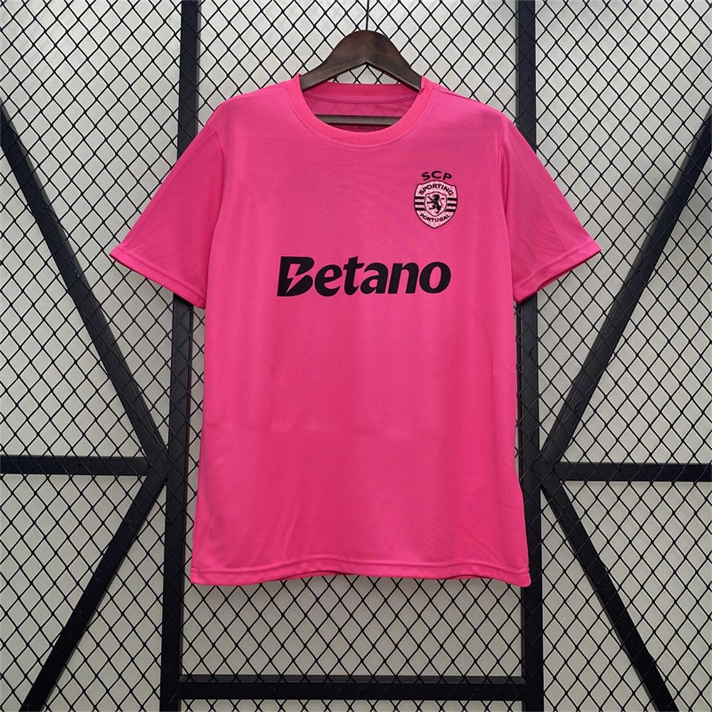 Unbranded Football Jerseys Short-Sleeve Portugal and Club Jersey — 2425 Lisbon Special Edition Pink