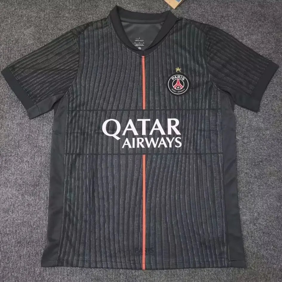 Paris Saint-Germain Football Jerseys Short-Sleeve Jersey — 2526 Paris three guest with star style