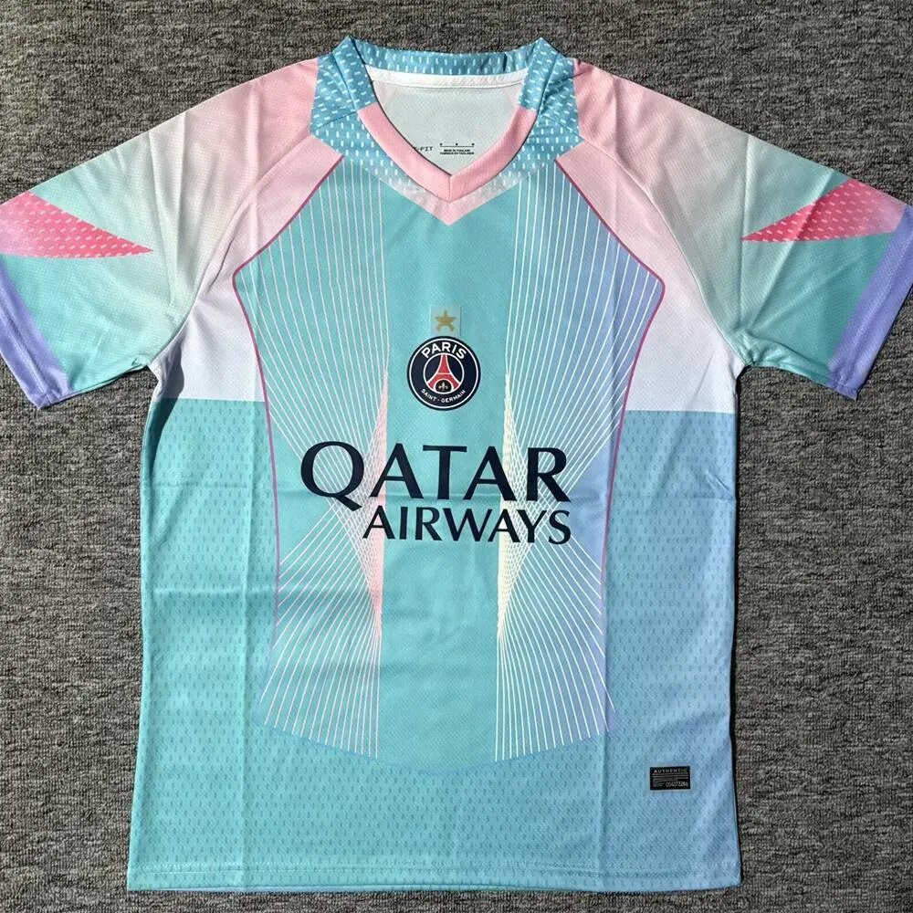 Paris Saint-Germain Football Jerseys Short-Sleeve Jersey — 2526 Paris Extra Light Blue