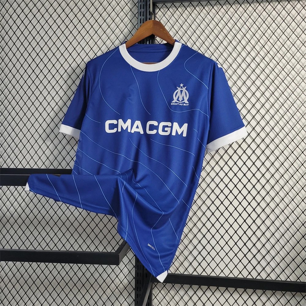 Kappa Football Jerseys Short-Sleeve Club Jersey — 2324 Marseille away game
