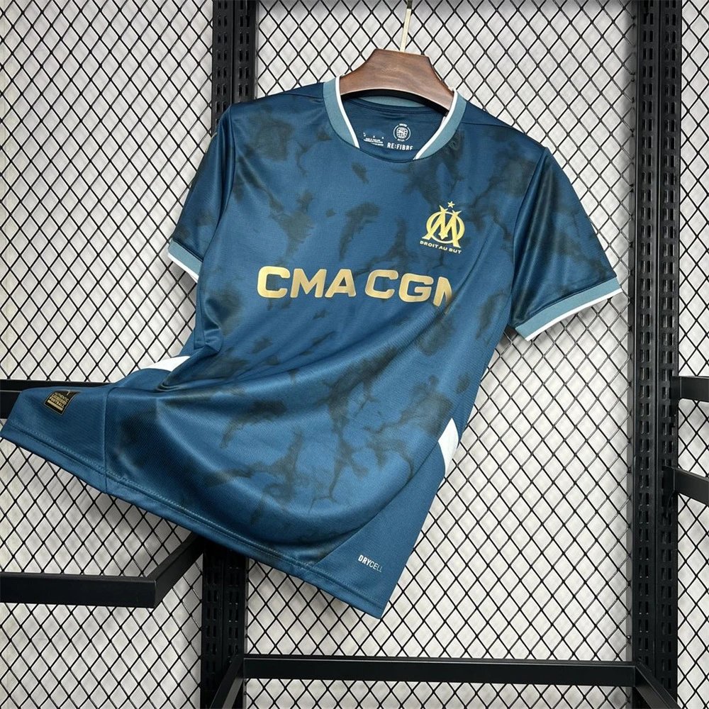 Kappa Football Jerseys Short-Sleeve Club Jersey — 2425 Marseille away game