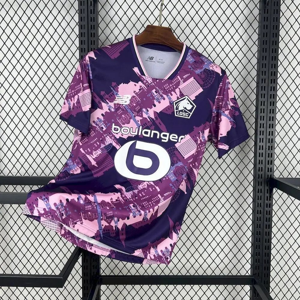 Kappa Football Jerseys Short-Sleeve Club Jersey — 2526 Lille three-seater purple