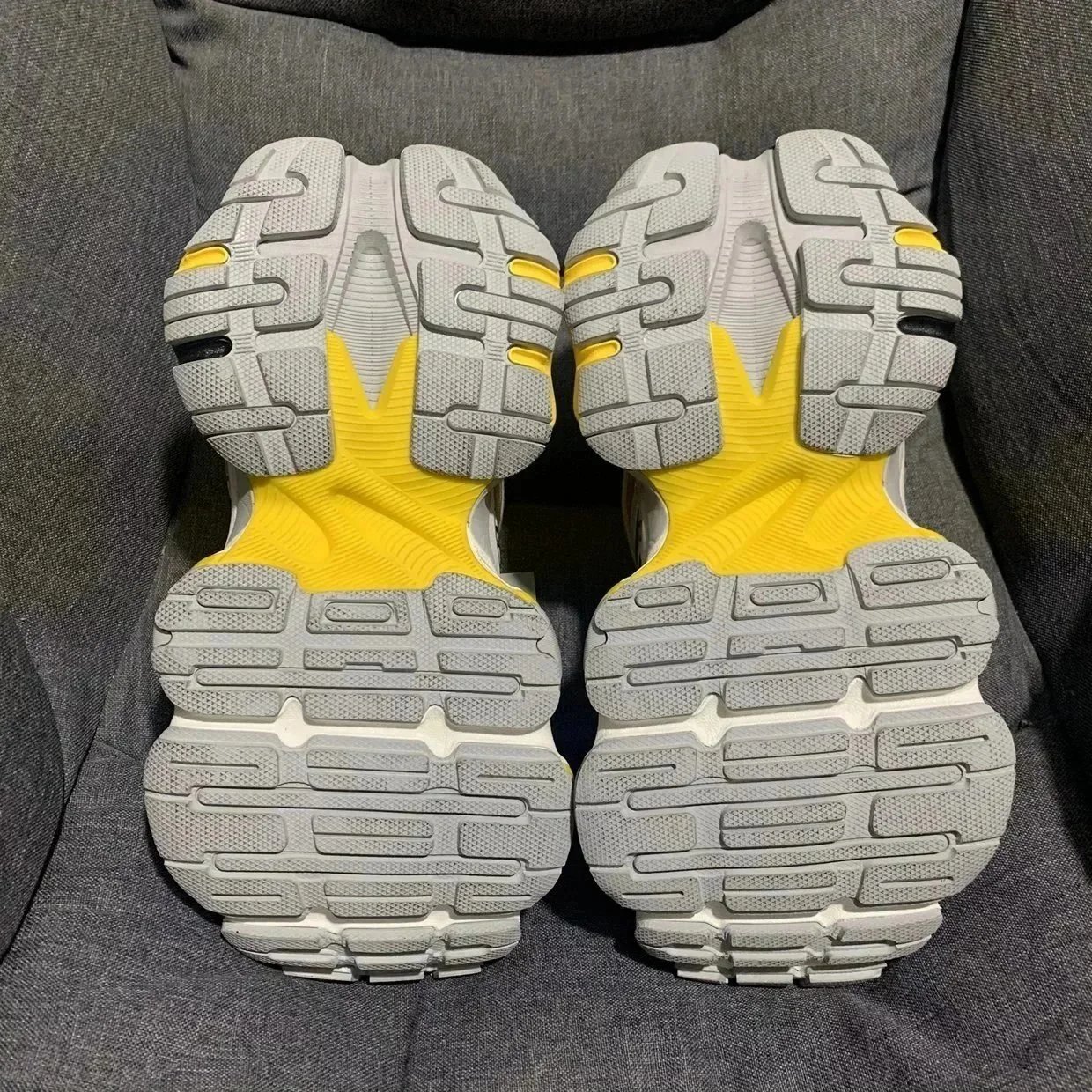 Balenciaga Track 8 White Gray Yellow Blue Chunky Sneakers
