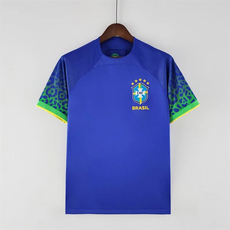 CBF Football Jerseys Brazil graphic jersey — 2022 Brazil Away Game