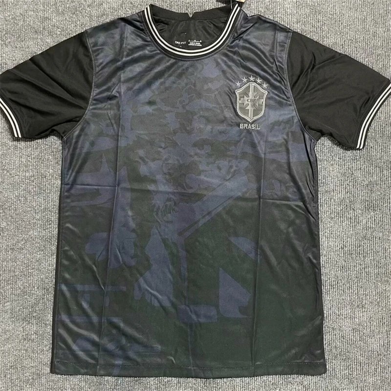CBF Football Jerseys Brazil graphic jersey — 2223 Brazil Special Edition Black