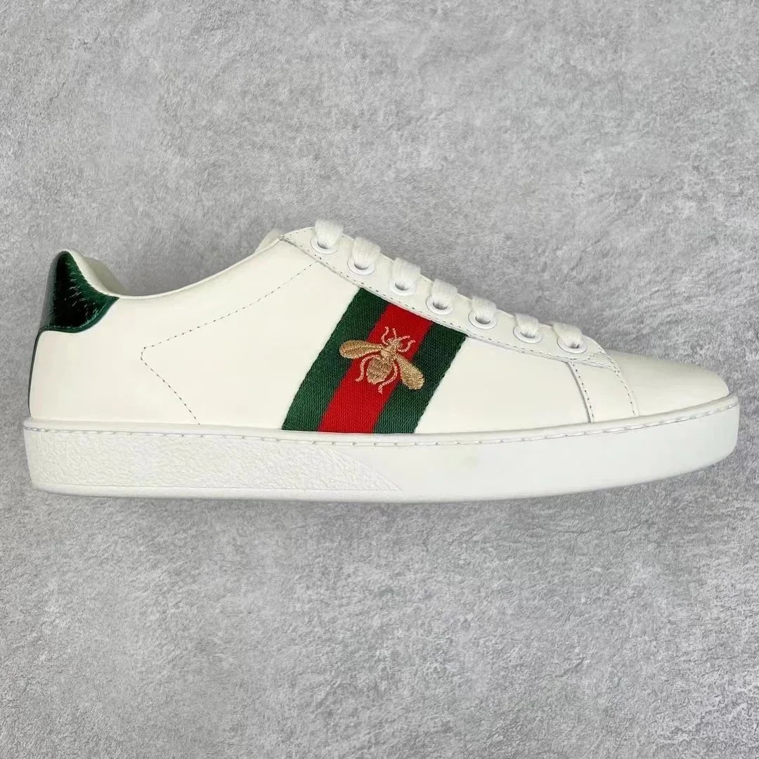 Gucci Ace White Embroidered Sneakers