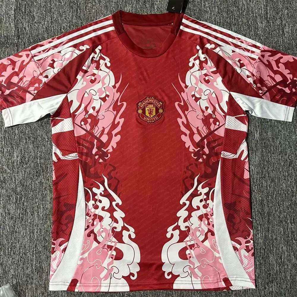 Manchester United Football Jerseys Short-Sleeve Jersey — 2526 Manchester United Pink Camo Special Edition